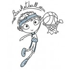 Stickdatei - Basketball Junge